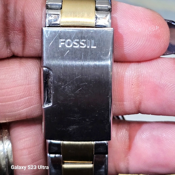 Fossil ES3204 Women's Riley Silver Dial Two Tone Steel Multifunction Watch - Picture 8 of 12